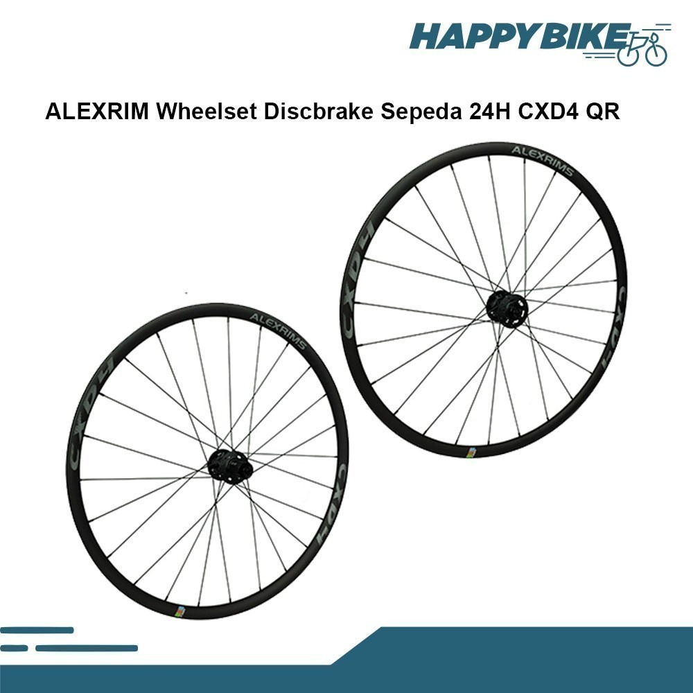 HAPPY BIKE WHEELSET SEPEDA ROABIKE  ALEXRIM  CXD4 Disc Brake 700