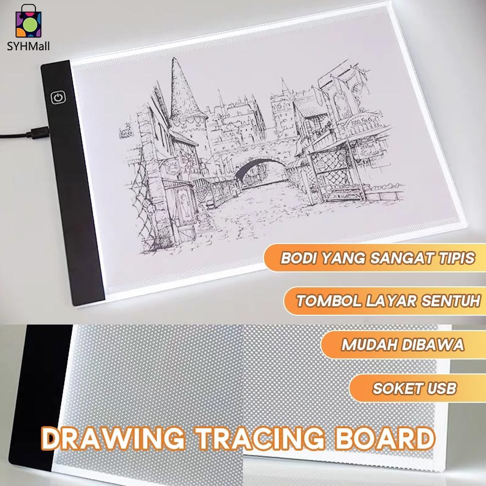

TERMURAH SYH Mall A4/A5 LED Drawing Tracing Board Stensil Board Papan Jiplak Gambar LED Anak & Dewasa Copy Board Papan LED Light Pad Ultra Slim COD Siap kirim