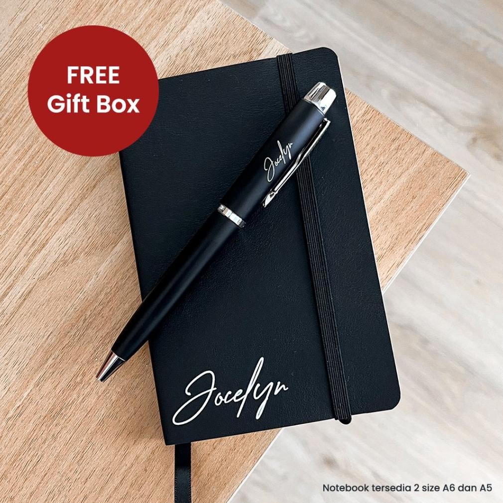 

TERLARIS Kado Notebook dan Pulpen Custom FREE Gift Box Hadiah Ultah Cowo Cewek Custom Gift Pacar Wisuda Siap kirim