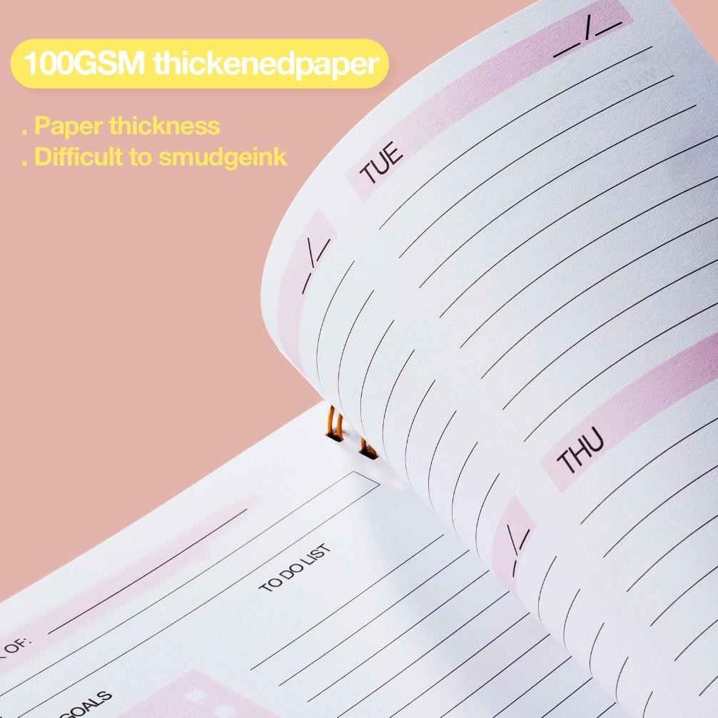 

Efisien [Dotding] 2025 Agenda Perencana Mingguan A5 Notebook Planner Pouch 52 Weeks Planner Jadwal Alat Tulis Perlengkapan Kantor Sekolah Alat Tulis Q046