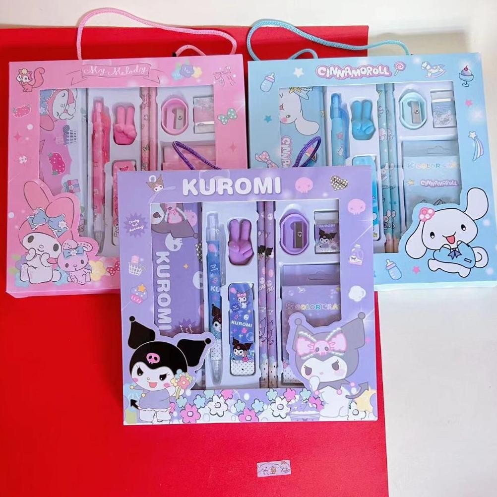 

Berkualitas Paket Alat Tulis Set 9 In 1 Alat Tulis Set Lucu Karakter Stationery Anak Alat Perkakas Belajar Set Alat Tulis Kuromi Hadiah Alat Tulis Siswa Sanrio Murah