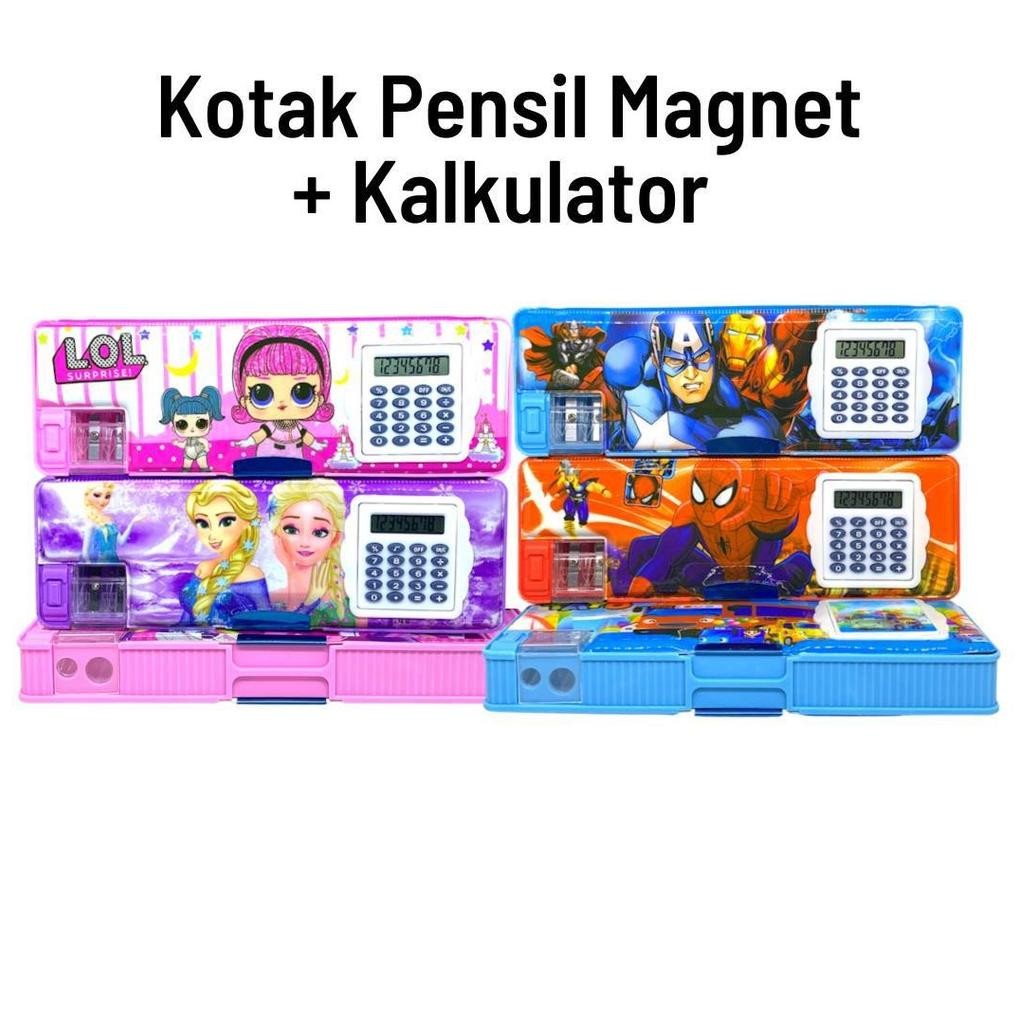 

Termurah Kotak Pensil Magnet + Kalkulator Fancy Karakter