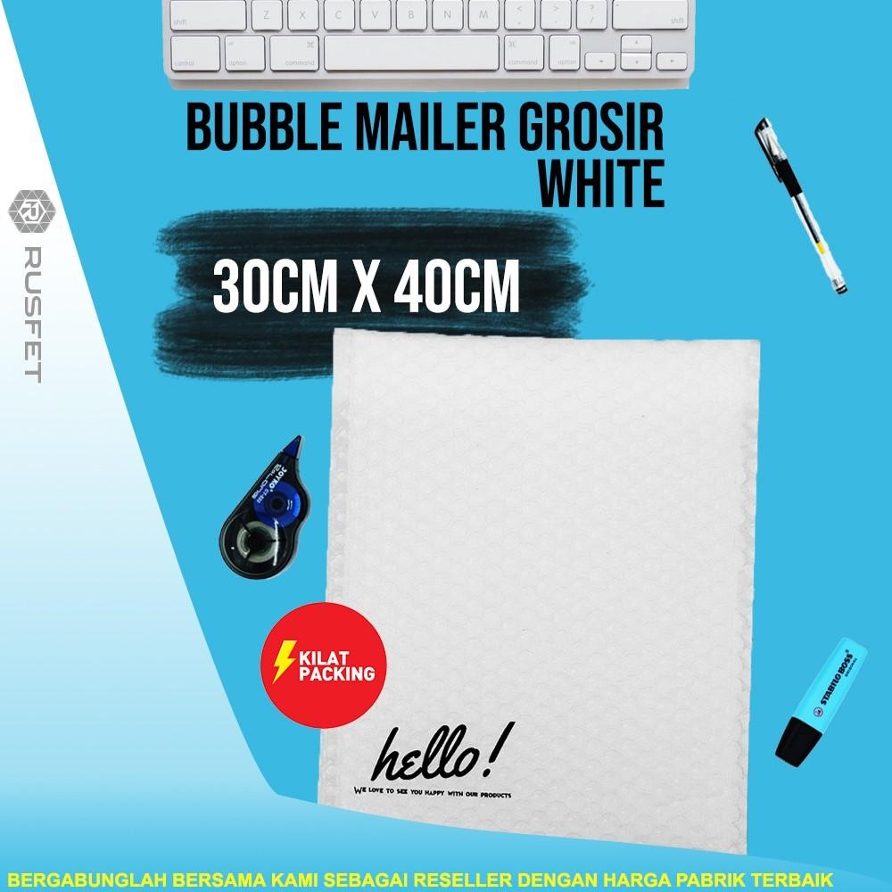 

Amplop Bubble 30Cm X 40Cm - Bubble Mailer - Bubble Packing Hello Premium Termurah White Matte