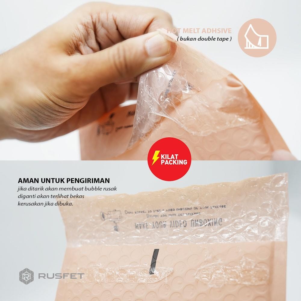 

Amplop Bubble 18Cm X 23Cm - Bubble Mailer - Bubble Packing Hello Premium Termurah Nude Pink