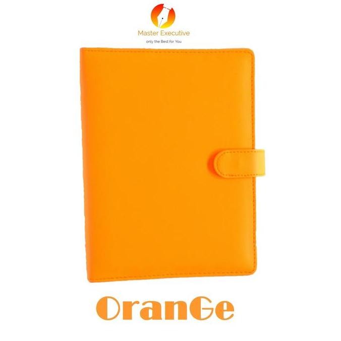 

PROMO Onix Orange / Oranye Binder Kulit Kancing Exclusive 20 Ring A5 Campus