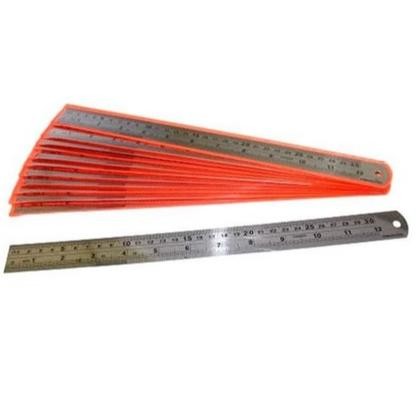 

Efektif (12Pc) Penggaris Besi 30 Cm Mistar Garisan Murah Grosir Lusin