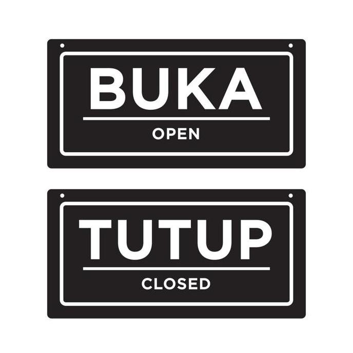 

JUAL Open Closed Signage Akrilik Rectangle
