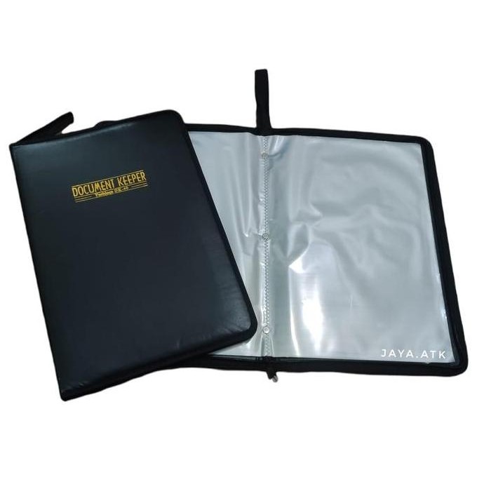 

BRG BARU MAP CLEAR HOLDER DOKUMEN 40 LBR FOLIO F4 SLETING KULIT PVC HITAM
