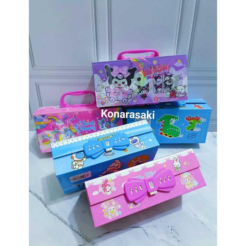 

Mudah Digunakan Promo Cod Kotak Pensil 3D / Tempat Pensil 3 Tingkat Model Koper Ada Kode Gambar Cewek Cowok