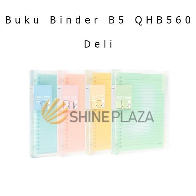 

PROMO Buku Binder Note B5 Deli Vivid QHB560 Pastel Color - Loose LeafNotebookB5