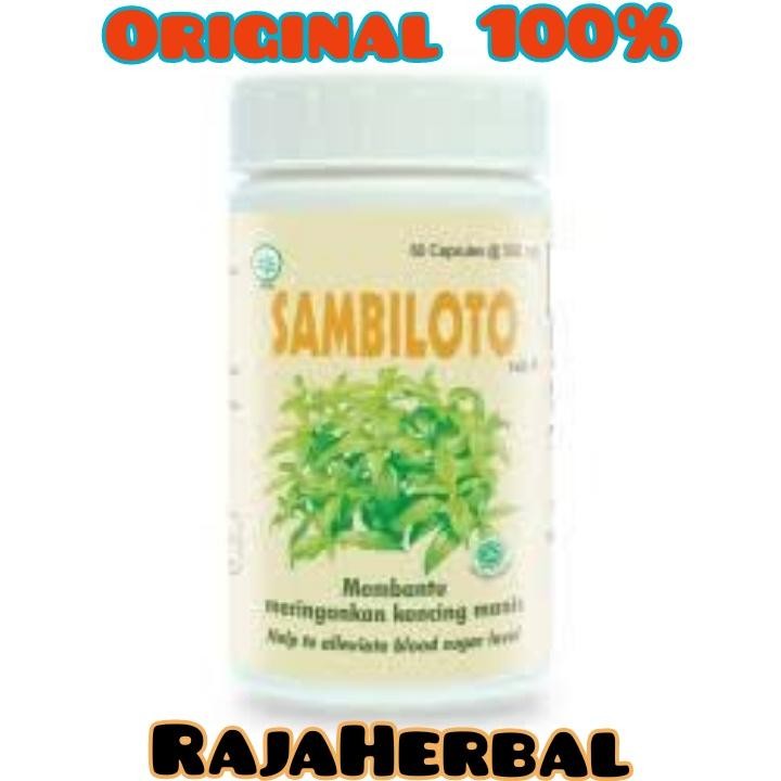 Brd Sambiloto Isi 60 Tablet Obat Penurun Gula Darah Untuk Penderita Diabetes Borobudur Asli