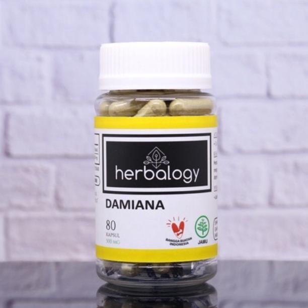 HERBALOGY - Damiana ( Panik, Cemas, Bipolar, Anxiety, Mood swing ) obat herbal jamu suplemen kapsul
