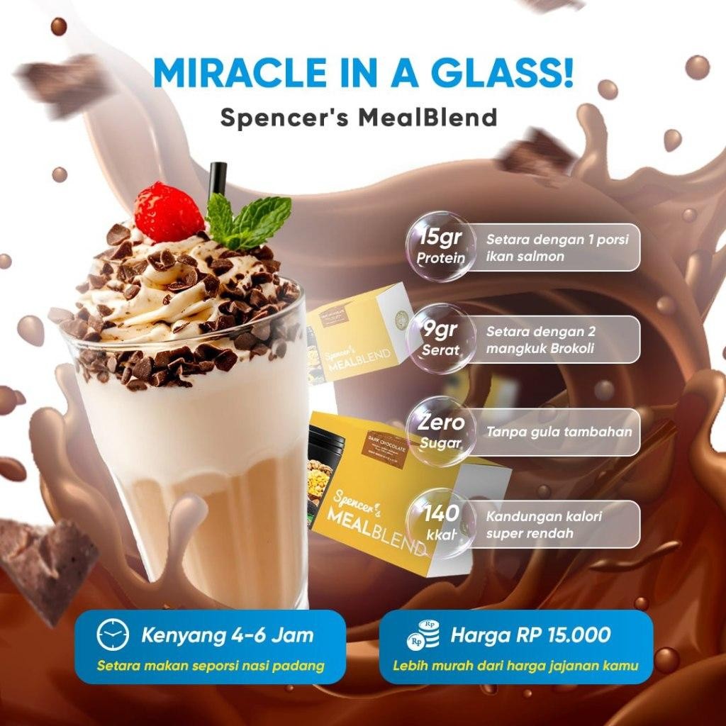 

Spencers Mealblend (1 Box Strawberry) - Minuman Pengganti Sarapan Yang Bergizi