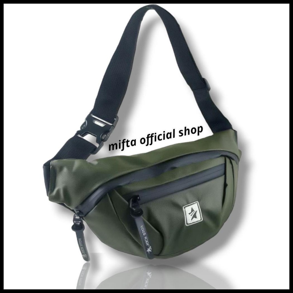 WAIST BAG PRIA WATER PROF TAS SELEMPANG  JACKSTAR 99 WASITBAG WATERPROOF TAS DADA TAS PINGGANG TAS S