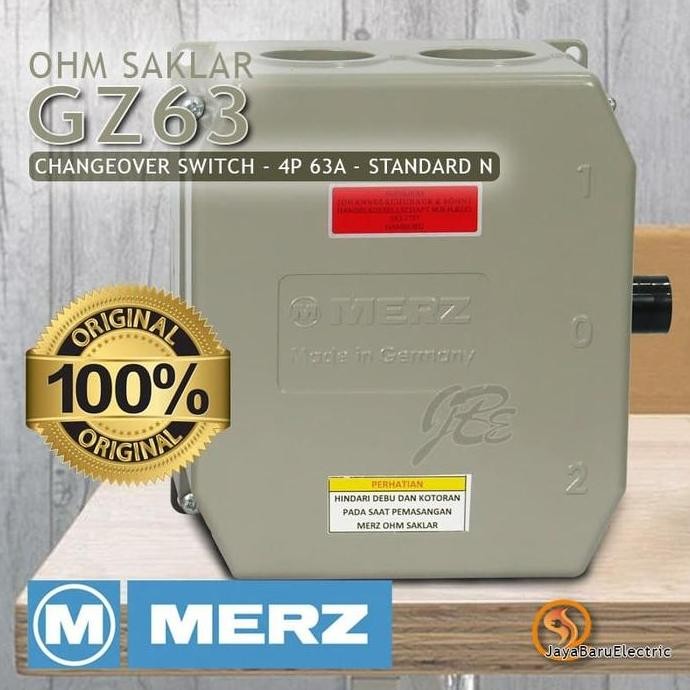 COS / Ohm Saklar / Cam Switch / Changeover Switch Merz 4P 63A GZ63
