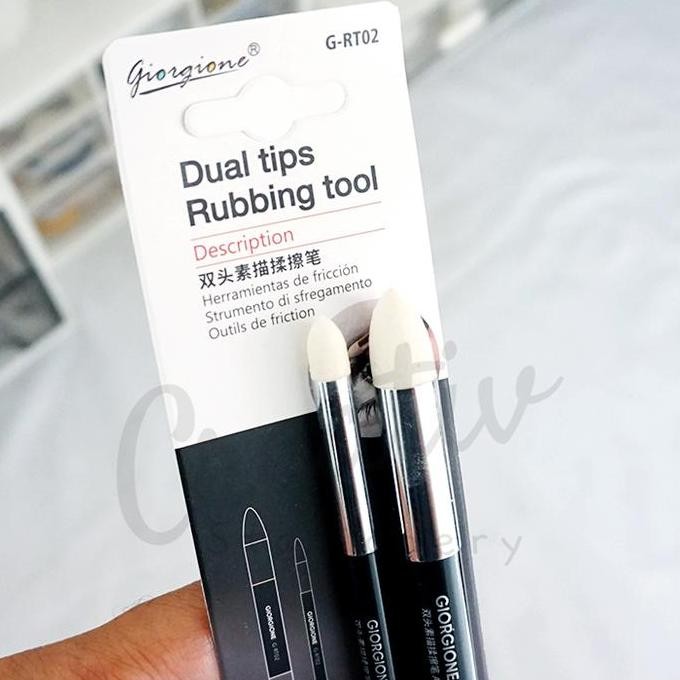 

Hot Sale !!! Giorgione Dual Rubbing Tool Alat Blending & Shading Sketsa Pensil Arang 2 Pcs G-Rt02