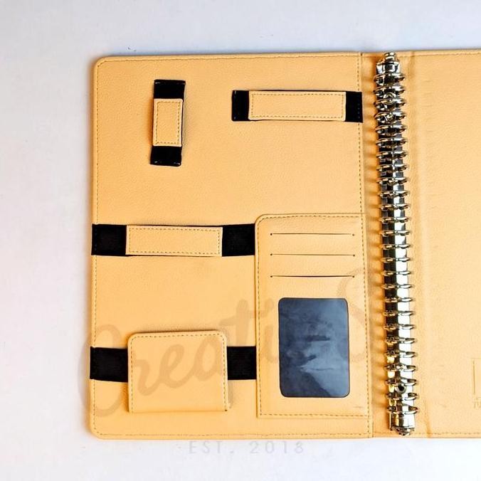 

New Collection !!! [Tulis Id] Premium Pocket Leather Binder B5 Binder Kuliah Organizer Include Loose Leaf