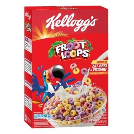 

Buruan serbu] Kellogg's Froot Loops / Sereal Jagung Gandum Barli 150 Gr
