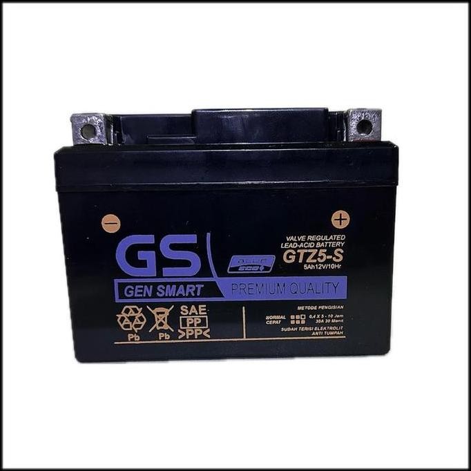 Aki Motor Honda Verza Gtz5S Gs Y Accu Kering - Asli