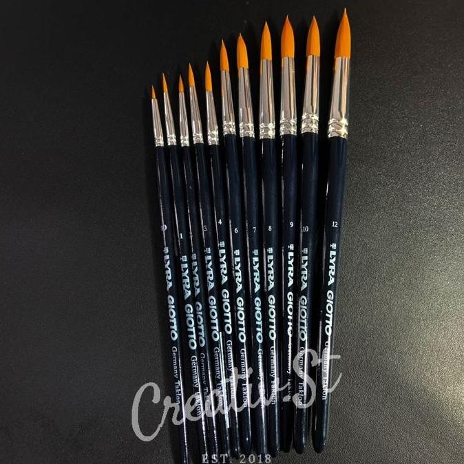 

Termurah !!! Lyra Giotto Round Kuas Lukis Bundar Art Brush Set (0 2 4 6 8