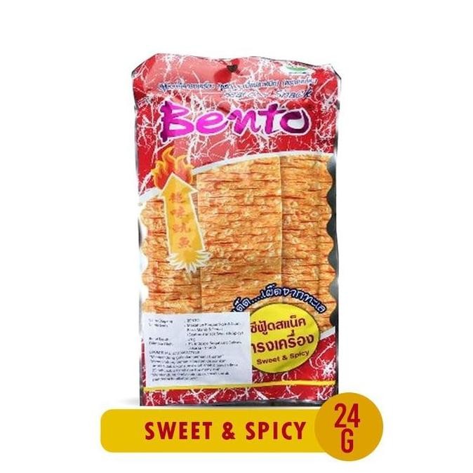 

{{{{}}] Bento Squid Seafood Snack Thailand 24Gr - Sweet & Spicy