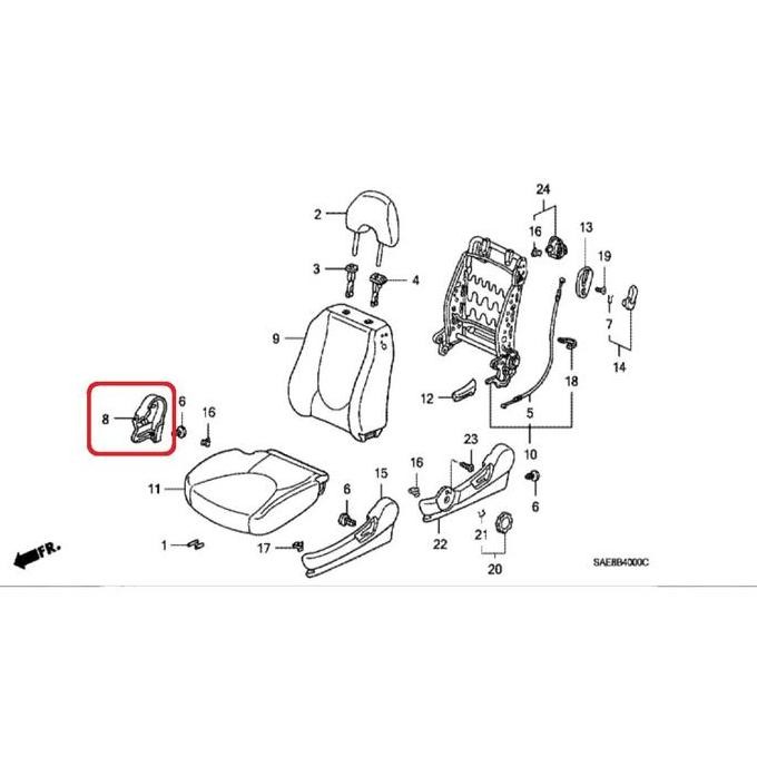 Cover Jok Depan Jazz Gd3 2003-2007 Original Top Quality Produck