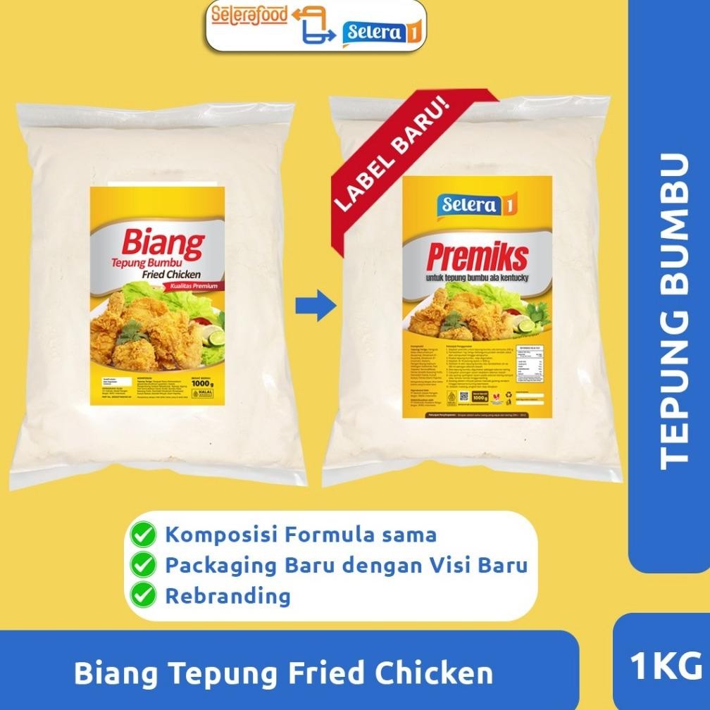 

READY STOCK Biang Tepung Bumbu Fried Chicken Premium 1kg Merk Selerafood
