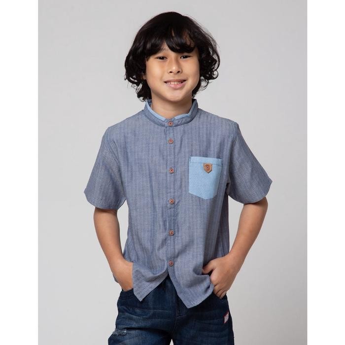 Little M Heringbone Baju Koko Anak Laki-Laki 115998692