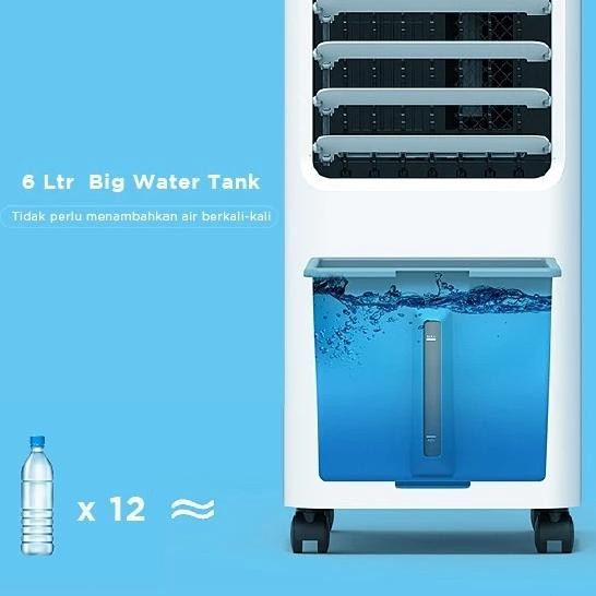 Air Cooler Midea Pendingin Ruangan 1/2 PK 6L Kipas Ac Duduk Untuk Kamar /Remote Control /Timer 7 Jam