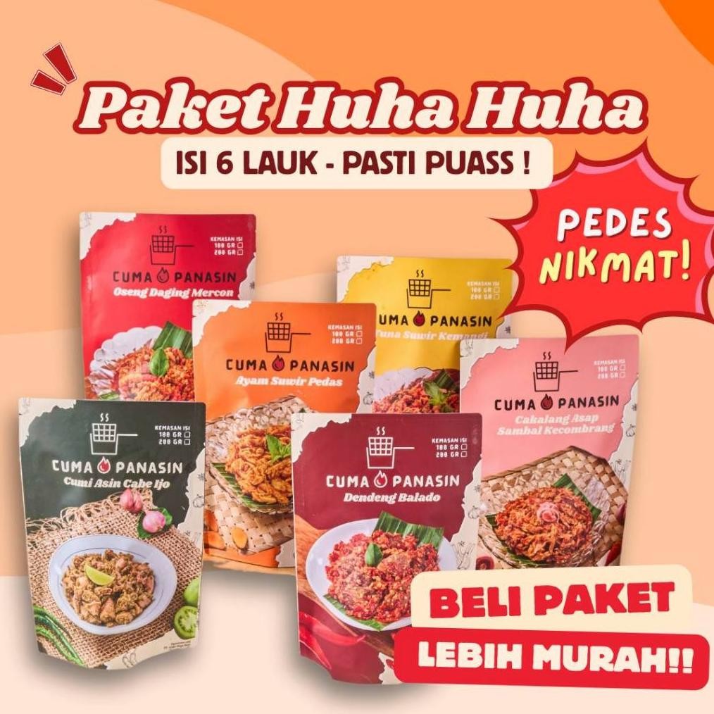 

TERMURAH Paket Huha Huha - Cuma Panasin - Ready to Eat Siap kirim
