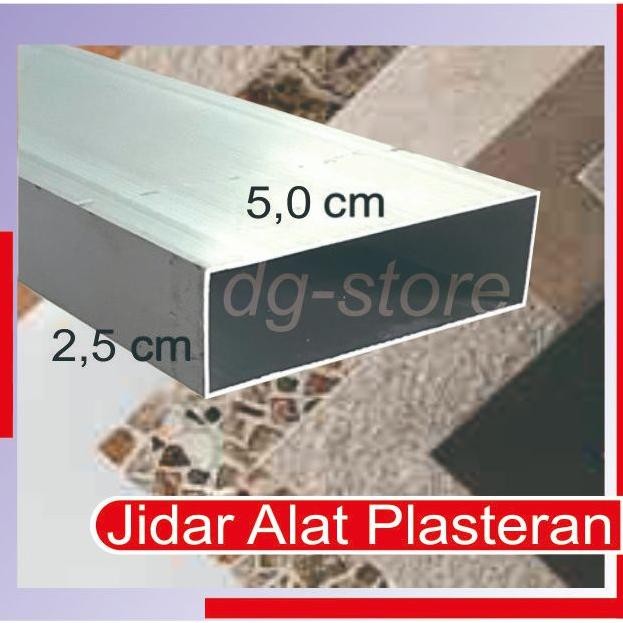 Jidar Aluminium Alat Plesteran Adukan Semen 2 Meter