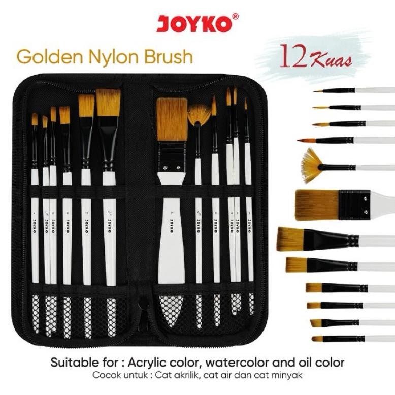 

NEW!!! Joyko BRUSH Set BRS-18 | Kuas Cat Air Lukis Acrylic