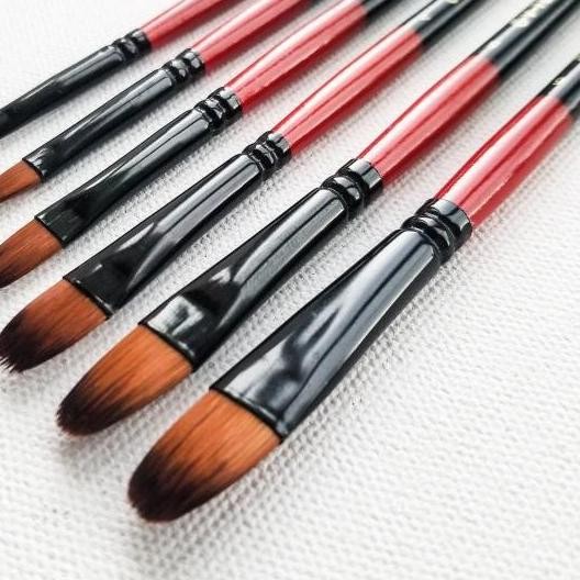 

NEW!!! V-Tec Brushes VT-200/6 / Kuas V-Tec Oval Isi 6 Pcs