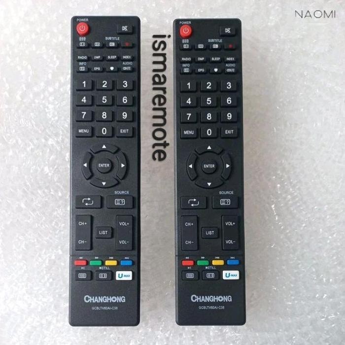 BARU REMOTE REMOT TV CHANGHONG  LCD LED GCBLTV60AI-C38 UNTUK TYPE L32G3 L32H1