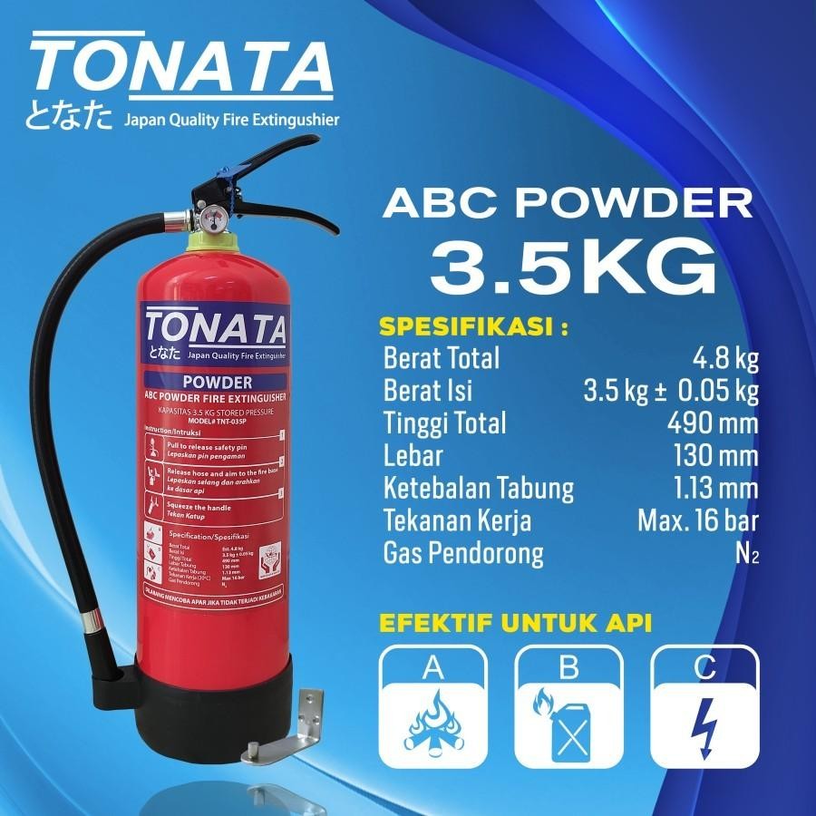 Apar 3.5Kg Tonata / Abc Powder / Set Komplit Alas