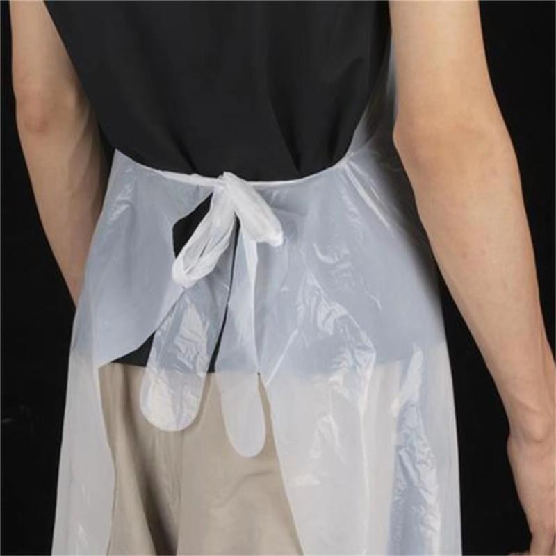 100Pcs Celemek Sekali Pakai Apron Disposible Apron Plastik Tebal Pe Apron Celemek Plastik Disposable