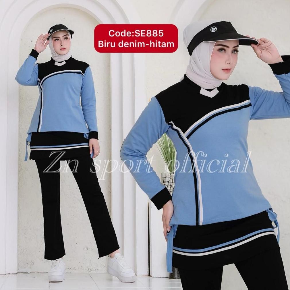 Ready Baju Senam Aerobik Wanita Setelan Olahraga Perempuam Gym/Yoga/Zumba/Jumbo/Muslim