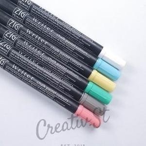 

New Stock 2025 !!! Kuretake Zig Chalk Pastel Writer Dual Tip Marker Ms-6500 Spidol