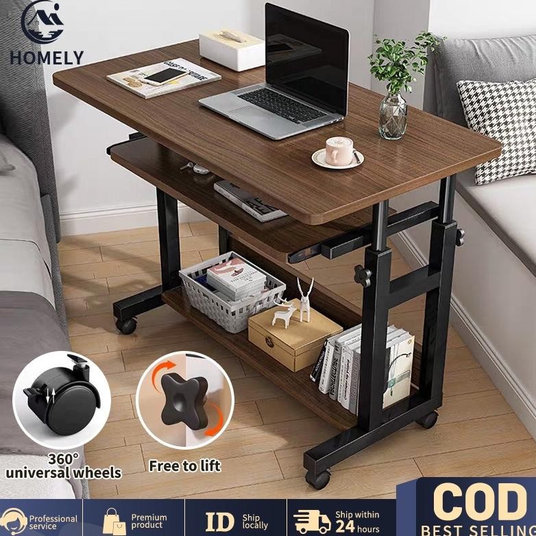 Meja Laptop Roda Meja Laptop Adjustable Meja Kerja Standing Meja Meja Kantor Laptop Lipat Meja Lipat