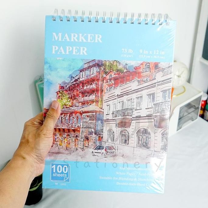 

New Arrival !!! Zhixingbao Hard Cover Spiral Drawing Book Sketch Book Buku Gambar 100 Sheet 22 X 30 Cm