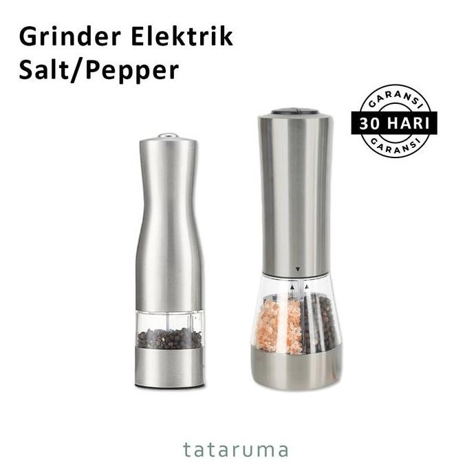 

Terlaris Ginda - Grinder Penggiling Otomatis Elektrik Lada/Garam Stainles Steel