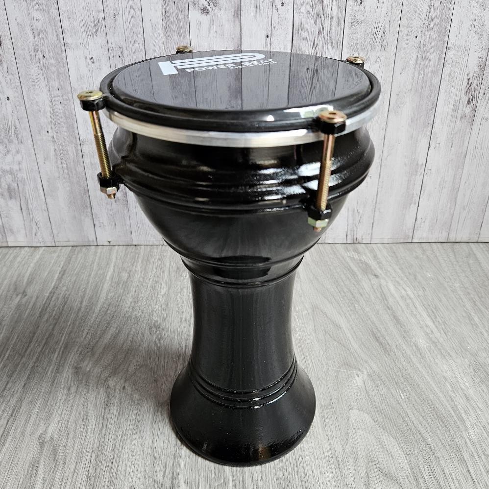 Hemat Jimbe Darbuka Mika 6 Inch Power Beat Kendang Gendang Jimbe Black Mate Model Calti Pakai Baut
