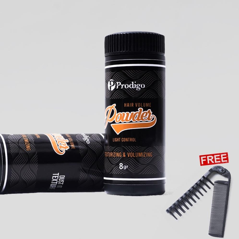 BEST SELLER PRODIGO * HAIR POWDER PRIA FREE SISIR | HAIR STYLING | POWDER POMADE RAMBUT | PERAWATAN 