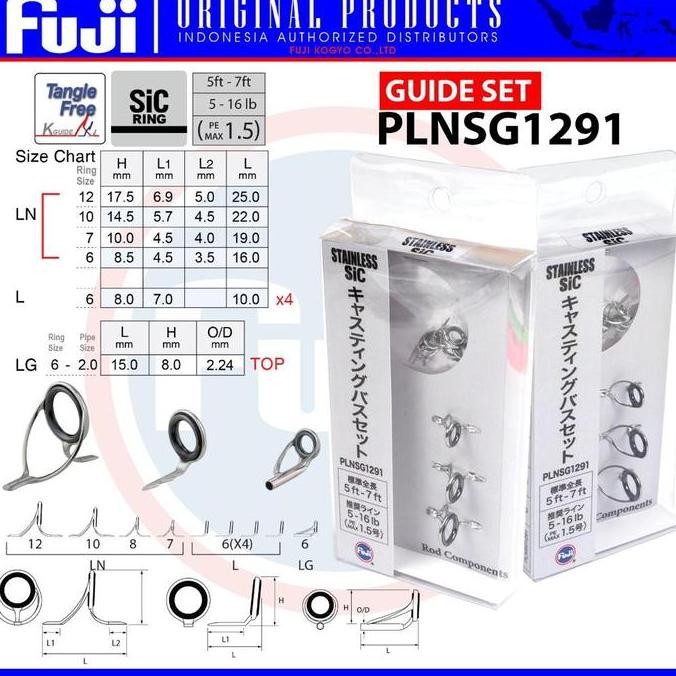 '' Set Ring Guide Fuji SiC / Cincin Fuji / Ultra Light / Cast Spinning ''