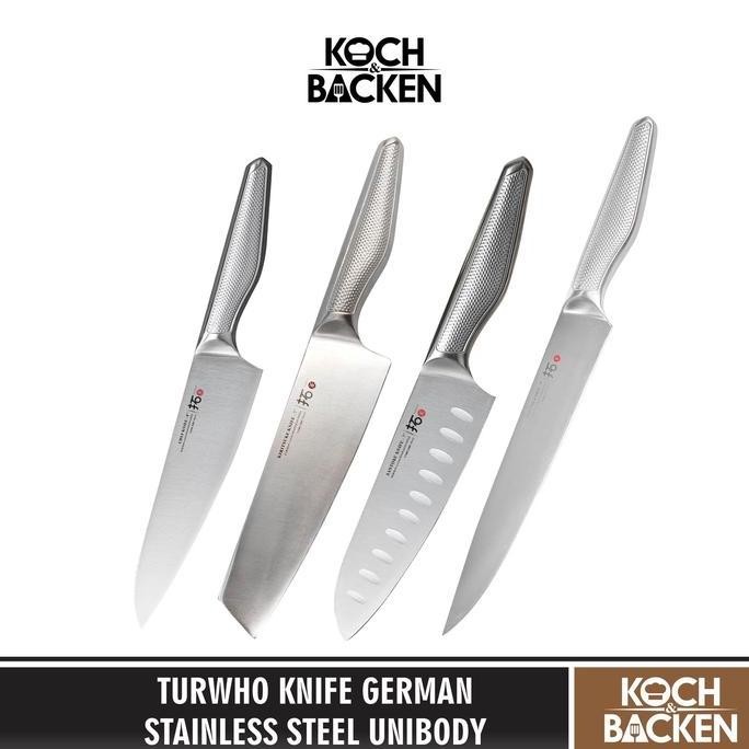 

Terlaris Turwho Knife German Stainless Steel Unibody Pisau Dapur Serbaguna