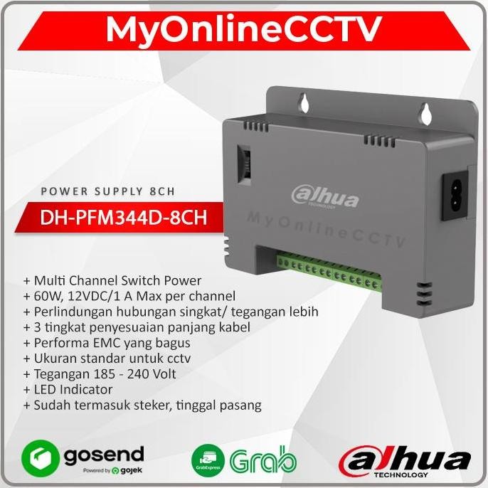 

Terlaris Dh-Pfm344D-8Ch-En Dahua Adaptor Cctv Power Supply 12V 8Ch