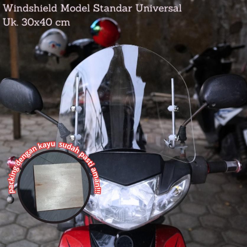 TERLARIS Visor Standar Universal Windshield Beat Windshield Scoopy Windsield Vario Visor Angin Visor