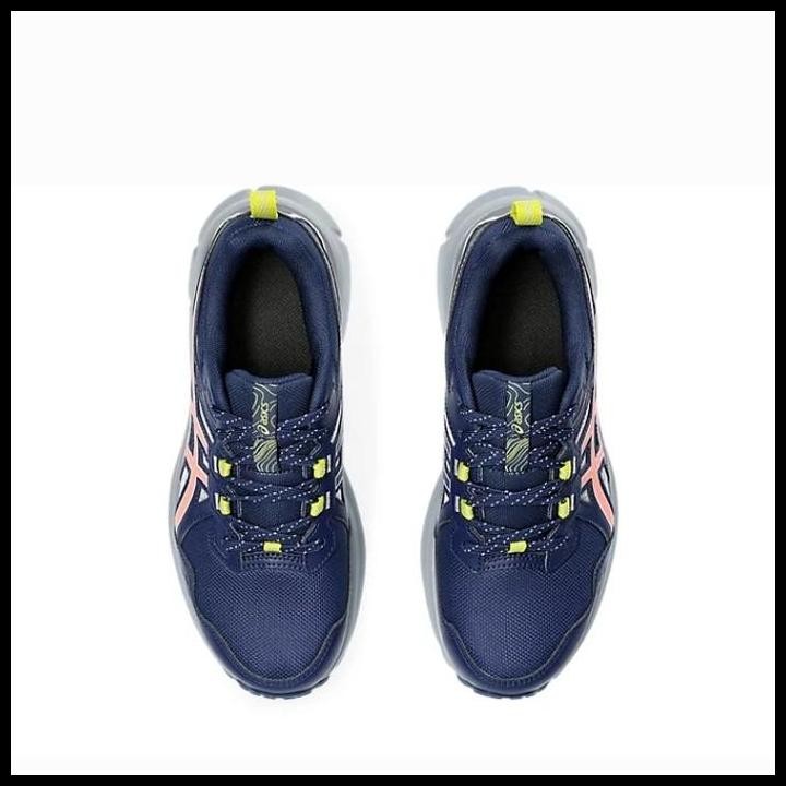 Sepatu Lari Wanita Asics Trail Scout 3 Blue Expanse Sun Coral 1012B516.401 Original Best Seller
