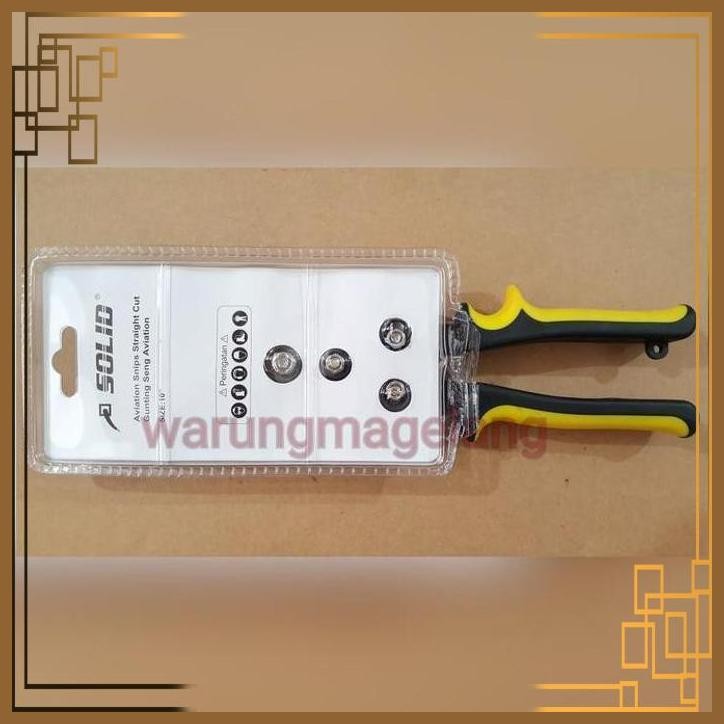 [WGM] GUNTING SENG HOLLOW BAJA RINGAN PLAT AVIATION SNIP 10" MERK SOLID