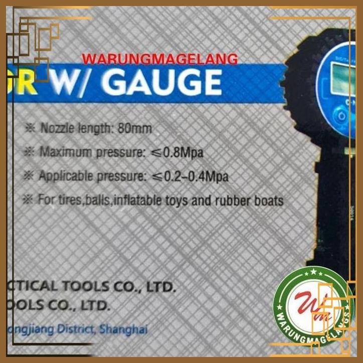 [WGM] DIGITAL TIRE CHUCK GAUGE ISI ANGIN BAN FOR NITROGEN INFLATOR GAUGE
